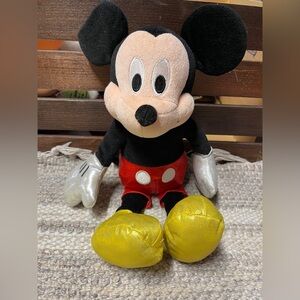 Disney Mickey Mouse Stuffed Animal - Black, Red, Yellow, Silver‎